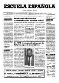Portada:Escuela española. Año LIV, núm. 3173, 13 de enero de 1994