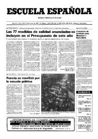 Escuela española. Año LIV, núm. 3174, 20 de enero de 1994