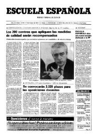 Portada:Escuela española. Año LIV, núm. 3178, 17 de febrero de 1994