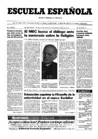 Escuela española. Año LIV, núm. 3181, 10 de marzo de 1994