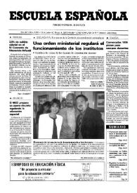 Portada:Escuela española. Año LIV, núm. 3195, 16 de junio de 1994