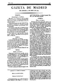 Gazeta de Madrid. 1810. Núm. 107, 17 de abril de 1810 | Biblioteca Virtual Miguel de Cervantes