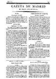 Portada:Gazeta de Madrid. 1810. Núm. 153, 2 de junio de 1810