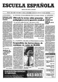 Portada:Escuela española. Año LIV, núm. 3208, 27 de octubre de 1994