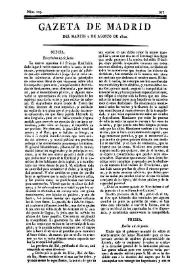 Gazeta de Madrid. 1810. Núm. 219, 7 de agosto de 1810 | Biblioteca Virtual Miguel de Cervantes