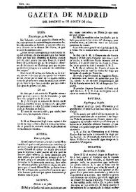 Gazeta de Madrid. 1810. Núm. 224, 12 de agosto de 1810 | Biblioteca Virtual Miguel de Cervantes