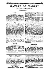Gazeta de Madrid. 1810. Núm. 225, 13 de agosto de 1810 | Biblioteca Virtual Miguel de Cervantes