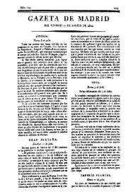 Gazeta de Madrid. 1810. Núm. 229, 17 de agosto de 1810 | Biblioteca Virtual Miguel de Cervantes