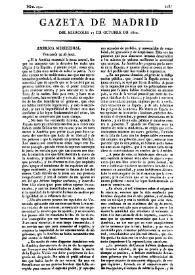 Portada:Gazeta de Madrid. 1810. Núm. 290, 17 de octubre de 1810