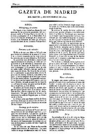 Portada:Gazeta de Madrid. 1810. Núm. 317, 13 de noviembre de 1810