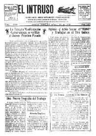 Portada:El intruso. Diario Joco-serio netamente independiente. Tomo XVII, núm. 1687, sábado 26 de febrero de 1927