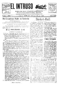 Portada:El intruso. Diario Joco-serio netamente independiente. Tomo XVII, núm. 1688, domingo 27 de febrero de 1927