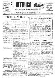Portada:El intruso. Diario Joco-serio netamente independiente. Tomo XVII, núm. 1690, miércoles 2 de marzo de 1927