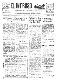 Portada:El intruso. Diario Joco-serio netamente independiente. Tomo XVIII, núm. 1709, jueves 24 de marzo de 1927
