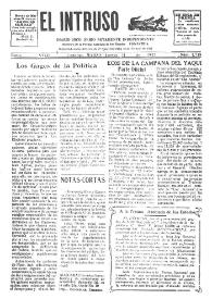 Portada:El intruso. Diario Joco-serio netamente independiente. Tomo XVIII, núm. 1715, jueves 31 de marzo de 1927
