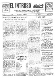 Portada:El intruso. Diario Joco-serio netamente independiente. Tomo XVIII, núm. 1716, 1 de abril de 1927 [sic]