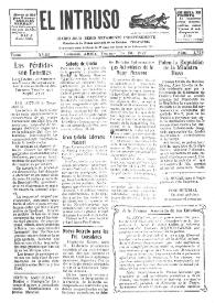 Portada:El intruso. Diario Joco-serio netamente independiente. Tomo XVIII, núm. 1728, viernes 15 de abril de 1927