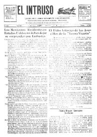 Portada:El intruso. Diario Joco-serio netamente independiente. Tomo XVIII, núm. 1733, jueves 21 de abril de 1927