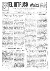 Portada:El intruso. Diario Joco-serio netamente independiente. Tomo XVIII, núm. 1752, viernes 13 de mayo de 1927