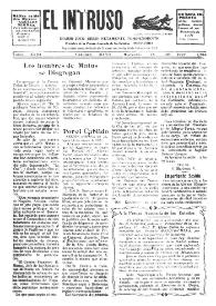 Portada:El intruso. Diario Joco-serio netamente independiente. Tomo XVIII, núm. 1756, miércoles 18 de mayo de 1927