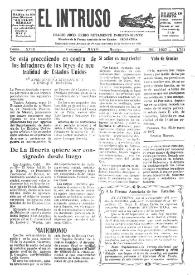 Portada:El intruso. Diario Joco-serio netamente independiente. Tomo XVIII, núm. 1761, martes 24 de mayo de 1927