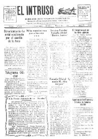 Portada:El intruso. Diario Joco-serio netamente independiente. Tomo XVIII, núm. 1780, miércoles 15 de junio de 1927