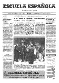 Escuela española. Año LV, núm. 3216, 5 de enero de 1995