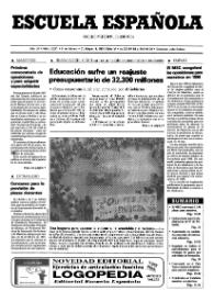 Escuela española. Año LV, núm. 3221, 9 de febrero de 1995