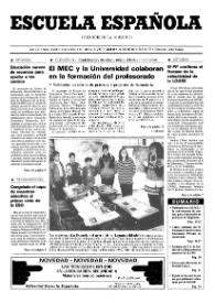 Portada:Escuela española. Año LV, núm. 3224, 2 de marzo de 1995