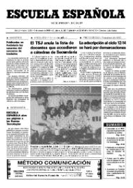 Portada:Escuela española. Año LV, núm. 3225, 9 de marzo de 1995