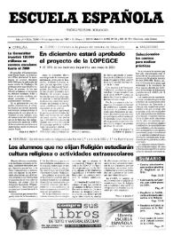 Portada:Escuela española. Año LV, núm. 3246 14 de septiembre de 1995