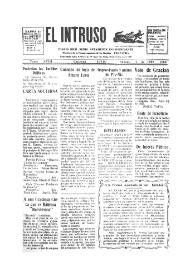 Portada:El intruso. Diario Joco-serio netamente independiente. Tomo XVIII, núm. 1795, sábado 2 de julio de 1927