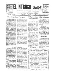 Portada:El intruso. Diario Joco-serio netamente independiente. Tomo XVIII, núm. 1797, martes 5 de julio de 1927