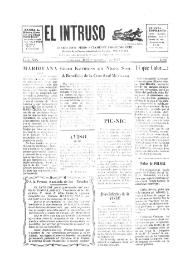 Portada:El intruso. Diario Joco-serio netamente independiente. Tomo XIX, núm. 1812, sábado 23 de julio de 1927