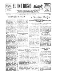 Portada:El intruso. Diario Joco-serio netamente independiente. Tomo XIX, núm. 1824, sábado 6 de agosto de 1927