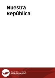 Portada:Nuestra República : publicaciones del Ateneo Republicano Español