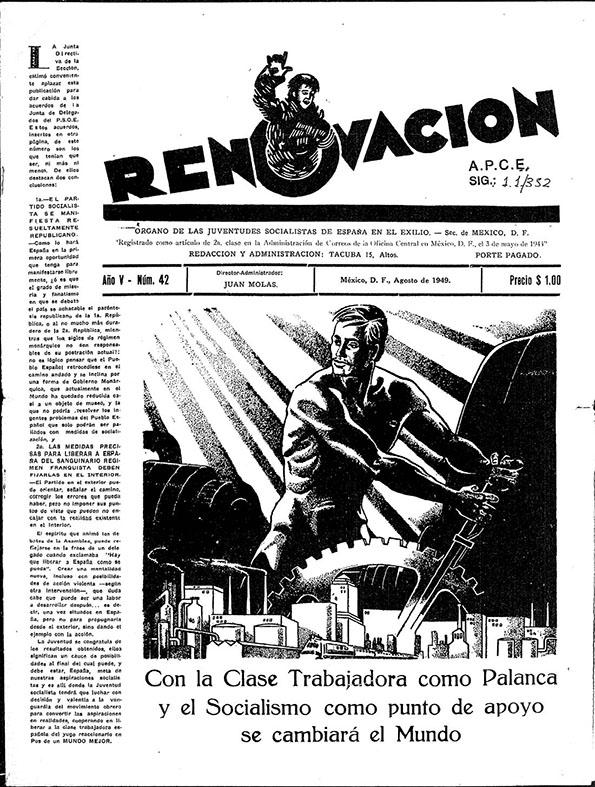 Renovación (México D. F.) : Órgano de la Federación de Juventudes Socialistas de España | Biblioteca Virtual Miguel de Cervantes
