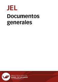 Documentos generales | Biblioteca Virtual Miguel de Cervantes