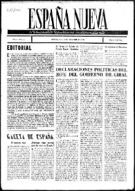 España Nueva : Semanario Republicano Independiente. Núm. 3, 8 de diciembre de 1945 | Biblioteca Virtual Miguel de Cervantes
