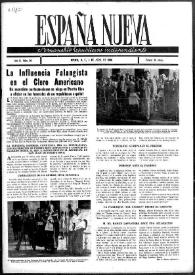 Portada:España Nueva : Semanario Republicano Independiente. Núm. 20, 6 de abril de 1946