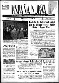 Portada:España Nueva : Semanario Republicano Independiente. Núm. 47, 12 de octubre de 1946