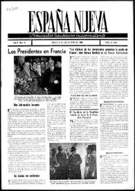 Portada:España Nueva : Semanario Republicano Independiente. Núm. 18, 23 de marzo de 1946