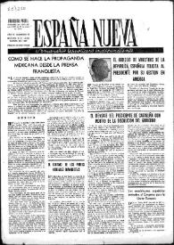 Portada:España Nueva : Semanario Republicano Independiente. Núm. 116, 6 de marzo de 1948