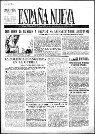 Portada:España Nueva : Semanario Republicano Independiente. Núm. 141, 28 de agosto de 1948