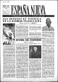 Portada:España Nueva : Semanario Republicano Independiente. Núm. 146, 2 de octubre de 1948