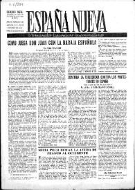 Portada:España Nueva : Semanario Republicano Independiente. Núm. 147-148, 12 de octubre de 1948