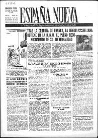 Portada:España Nueva : Semanario Republicano Independiente. Núm. 155, 11 de diciembre de 1948