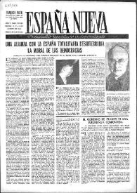 Portada:España Nueva : Semanario Republicano Independiente. Núm. 187-188, 6 de agosto de 1949