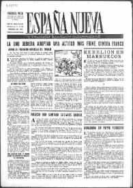 Portada:España Nueva : Semanario Republicano Independiente. Núm. 214-215, 18 de febrero de 1950