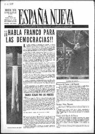 Portada:España Nueva : Semanario Republicano Independiente. Núm. 240-241-242, 30 de septiembre de 1950